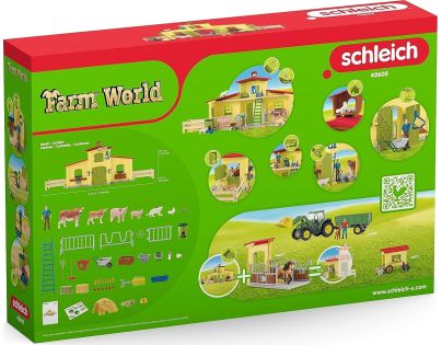 Schleich Velká farma se zvířátky a příslušenstvím - Poškozený obal