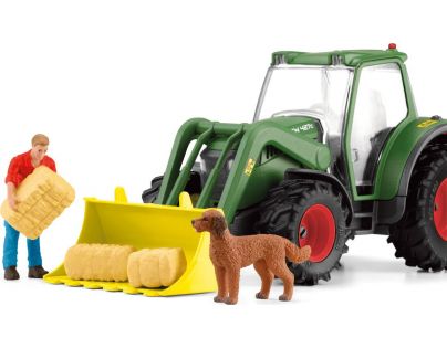 Schleich Traktor s přívěsem