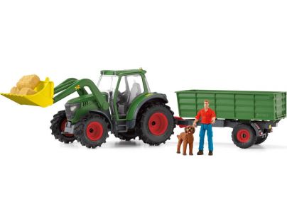 Schleich Traktor s přívěsem