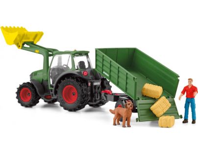 Schleich Traktor s přívěsem