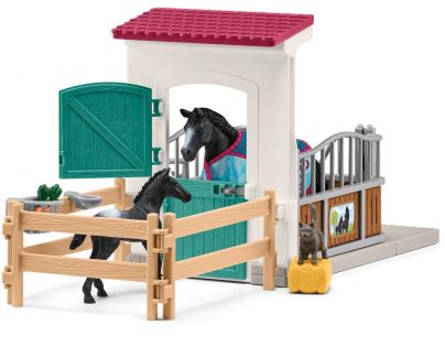 Schleich Box pro koně s křeslem a hříbětem