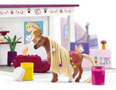 Schleich Sofiin salon krásy pro domácí mazlíčky