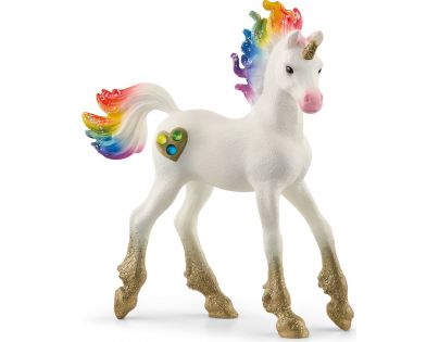 Schleich Jednorožec hříbě srdíčkové duhové