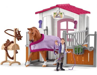 Schleich Mycí stanice pro koně se stájí