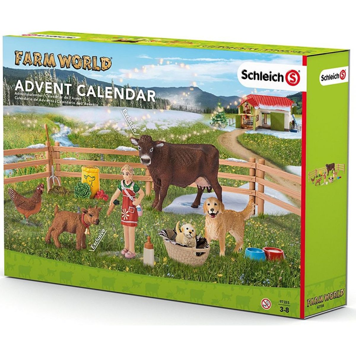 Schleich Adventní kalendář 2016 Domácí zvířata