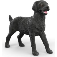 Schleich Zvířátko - černá fenka labradorského retrívra