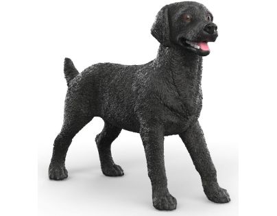 Schleich Zvířátko - černá fenka labradorského retrívra