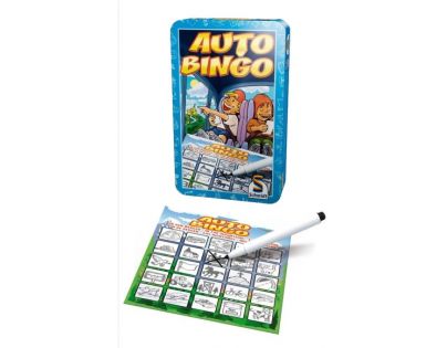 Schmidt 12163 - Auto-Bingo - hra v plechové krabičce