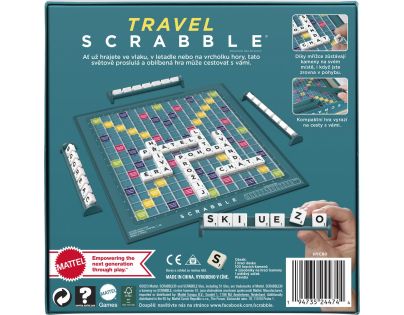 Mattel Scrabble cestovní CZ - Poškozený obal