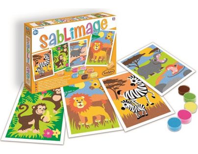 SentoSphere Sablimage Pískové obrázky Africká zvířata