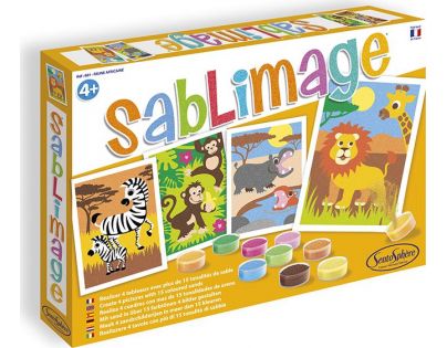 SentoSphere Sablimage Pískové obrázky Africká zvířata