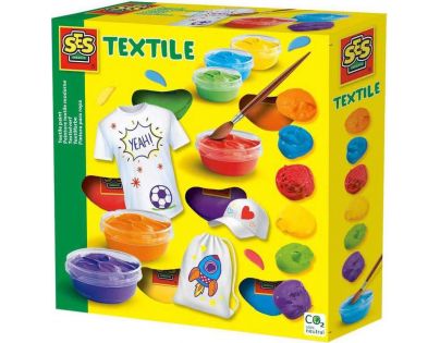 SES Barvy na textil 6 barev 0364