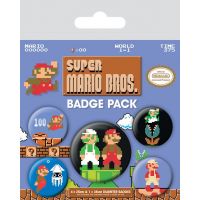 Pyramid International Set odznaků Super Mario Bross