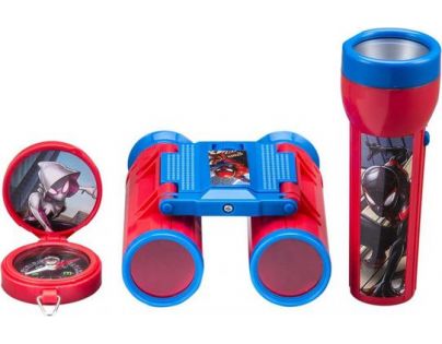 Globix Set Spiderman vysílačky, sluchátka, baterka a kompas