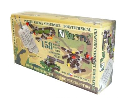 VISTA 0301-44 - Stavebnice Seva Army mini plast 158ks v krabici 31,5x16,5x7,5cm
