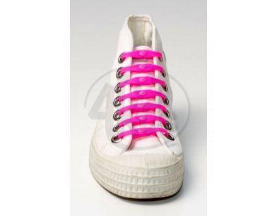 Shoeps Silikonové tkaničky Pink
