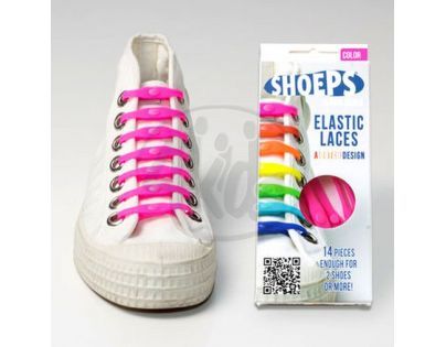 Shoeps Silikonové tkaničky Pink
