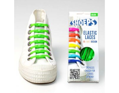 Shoeps Silikonové tkaničky Green