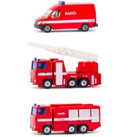 Siku 1043181806100 česká verze Set hasičská sada 3 aut 2