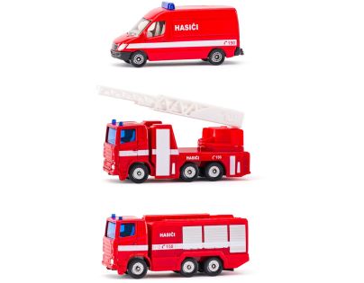 Siku 1043181806100 česká verze Set hasičská sada 3 aut