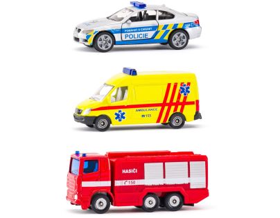 Siku 1043181906100 česká verze Set policie, hasiči, ambulance