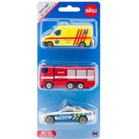 Siku 1043181906100 česká verze Set policie, hasiči, ambulance