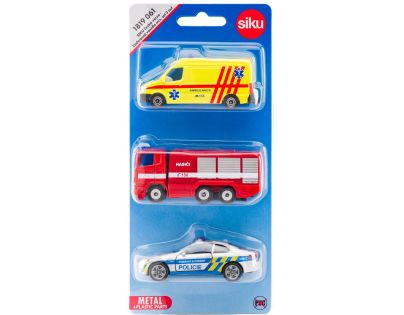 Siku 1043181906100 česká verze Set policie, hasiči, ambulance