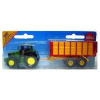 Siku Blister John Deere 7530 s přívěsem na siláž 1:55 - Poškozený obal 2