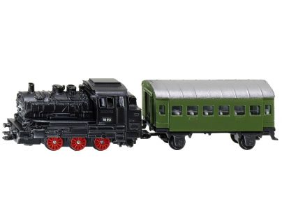SIKU 1657- Blister - Parní lokomotiva s osobním vagónem