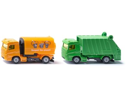 SIKU 1687 zametací a popelářský vůz, komunální set