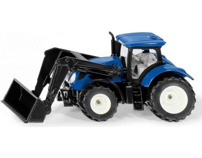 Siku Blister Traktor New Holland s předním nakladačem  1:72