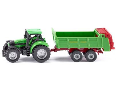 Siku Blister Traktor s univerzální vlečkou 1:87