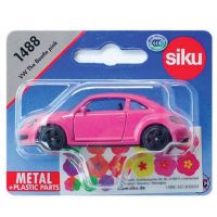 Siku Blister VW Beetle růžový s polepkama 2