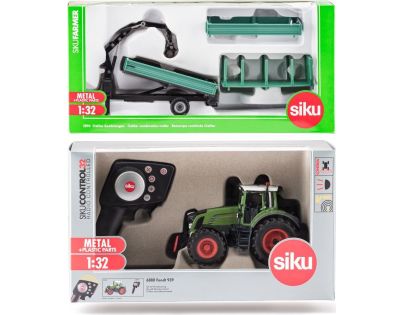Siku Control RC traktor Fendt 939 s ovladačem a zelený přívěs Oehler 1 : 32