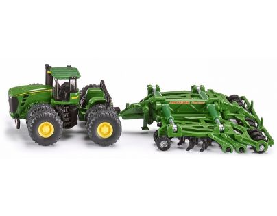 Siku Farmer Traktor John Deere 9630 s bránami Amazone Centaur 1:87