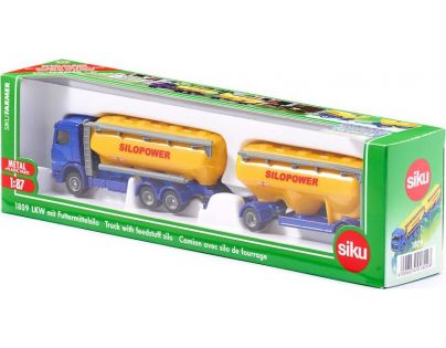 Siku Farmer kamion s přívěsem pro krmivo 1:87