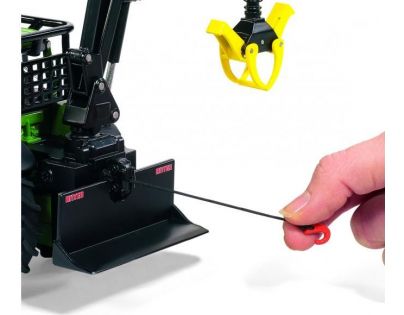 Siku Farmer Lesnický traktor John Deeres s nakládací rukou a kládami 1:32