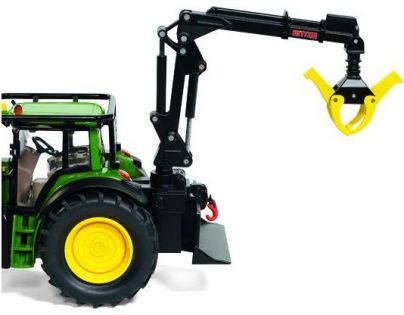 Siku Farmer Lesnický traktor John Deeres s nakládací rukou a kládami 1:32