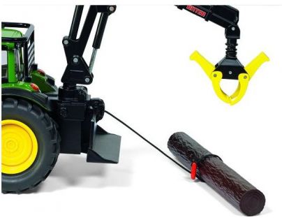 Siku Farmer Lesnický traktor John Deeres s nakládací rukou a kládami 1:32