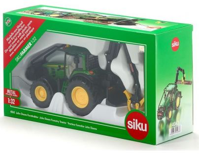 Siku Farmer Lesnický traktor John Deeres s nakládací rukou a kládami 1:32