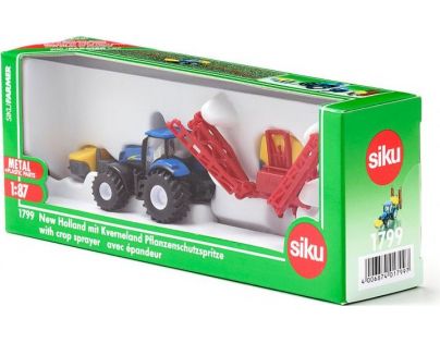 Siku Farmer 1799 Traktor New Holland s rozprašovačem 1:87