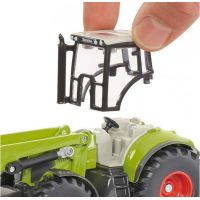 Siku Farmer Traktor s předním nakladačem a přívěsem Fliegel 6