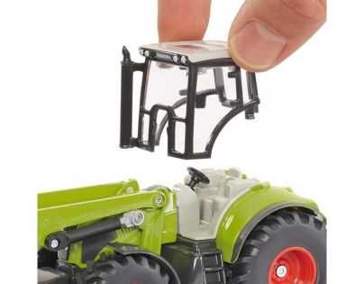 Siku Farmer Traktor s předním nakladačem a přívěsem Fliegel 1:50