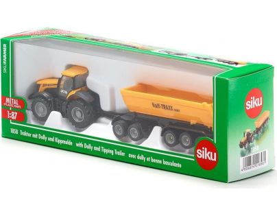 Siku Farmer Traktor se sklápěcím přívěsem 1:87