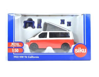 Siku Super VW T6 California s pohyblivou střechou a příslušenstvím 1:50