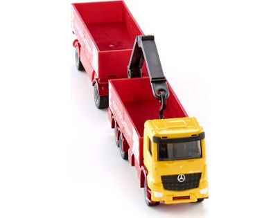 Siku Super Kamion na přepravu stavebních materiálů s červeným přívěsem 1:87