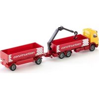 Siku Super Kamion na přepravu stavebních materiálů s červeným přívěsem 1:87 3