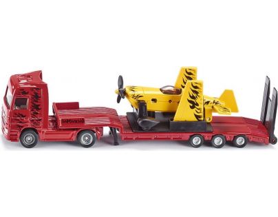 Siku Super Kamion s vlekem a žlutým sportovním letadlem 1:87