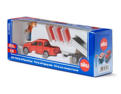 Siku Super Pick up s vlekem a panáčkem 1:55