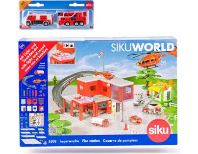 Siku World Požární stanice s hasičskými auty